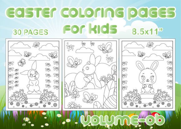 Download Easter Coloring Pages for Kids V-06 - For kids Collection