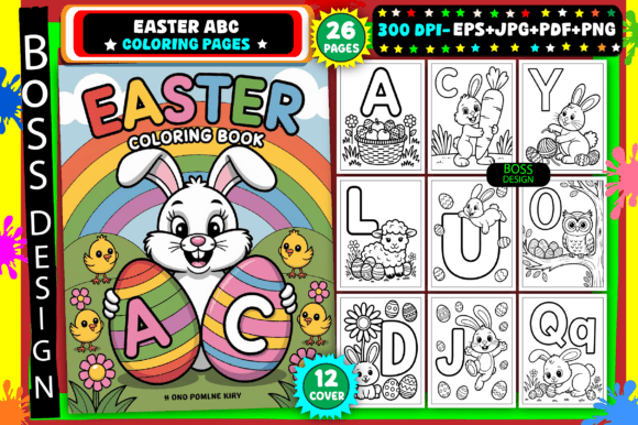 Download Easter ABC Coloring Pages for Kids - For kids Collection