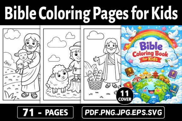 Download Bible Coloring Pages for Kids - KDP - For kids Collection
