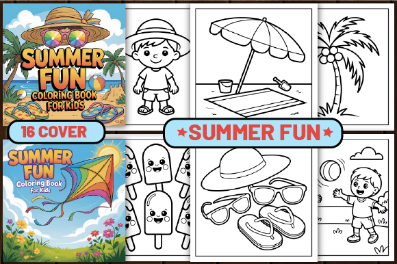 Download 76 Summer Fun Coloring Pages for Kids - For kids Collection