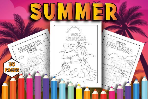Download Summer Coloring Pages for Kids - For kids Collection