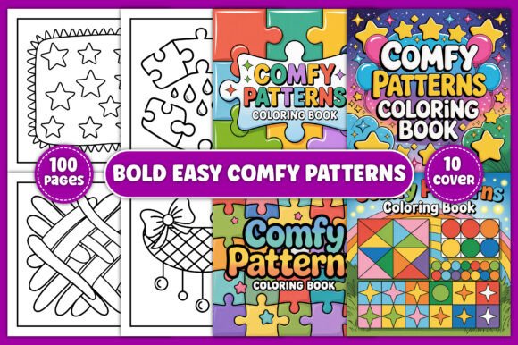 Download Comfy Patterns Bold Easy Coloring Pages - Easy Collection
