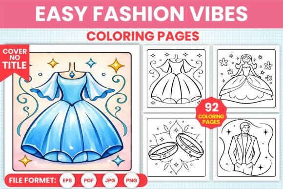 Download Easy Fashion Vibes Coloring Pages - Easy Collection