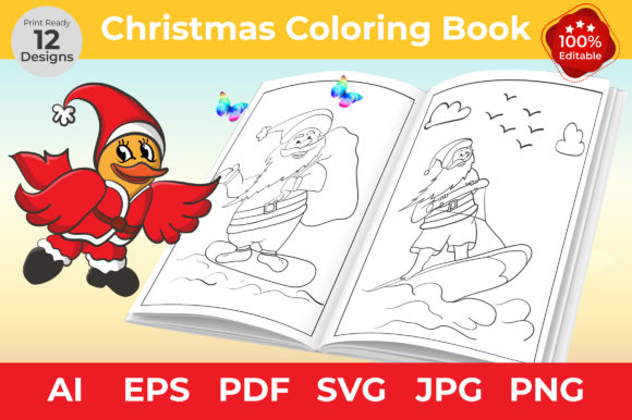 Download Christmas Coloring Pages for Kids Book - For kids Collection
