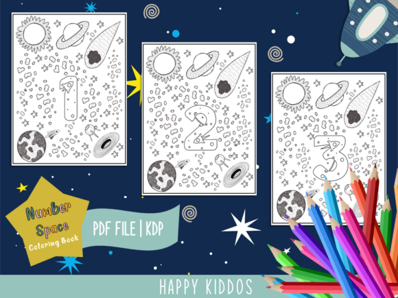 Download Number Space Coloring Book for Kids - For kids Collection