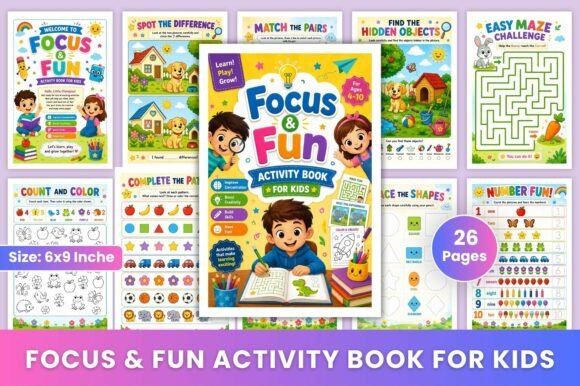 Download Focus &amp; Fun Activity Book for Kids - For kids Collection