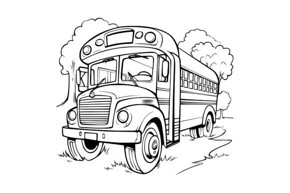 Download School Bus Coloring Page for Kids - For kids Collection