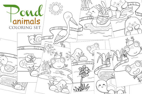 Download Pond Animal Coloring for Kids and Adult - For kids Collection