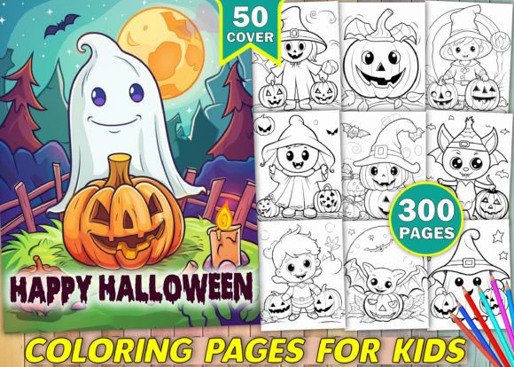 Download Happy Halloween Coloring Pages for Kids - For kids Collection
