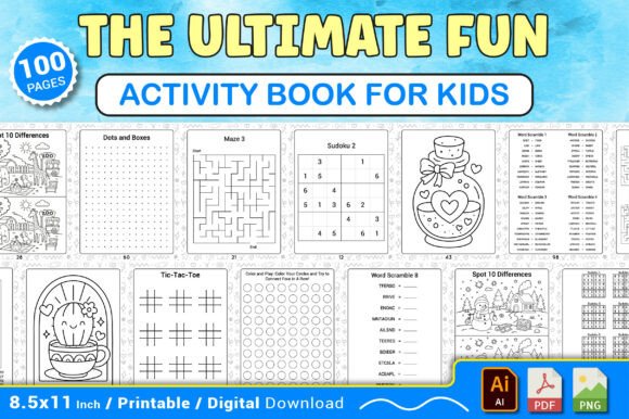 Download The Ultimate Fun Activity Book for Kids - For kids Collection