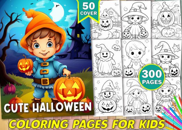 Download Cute Halloween Coloring Book for Kids - Cute Collection