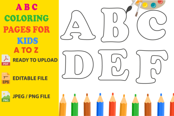 Download ABC Coloring Pages for Kids a to Z - For kids Collection