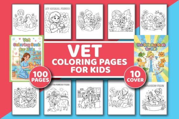 Download Vet Coloring Book for Kids Ages 3-7 - For kids Collection