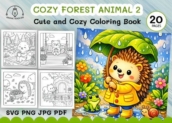 Download Cozy Forest Animals Cute Coloring Book - Cute Collection