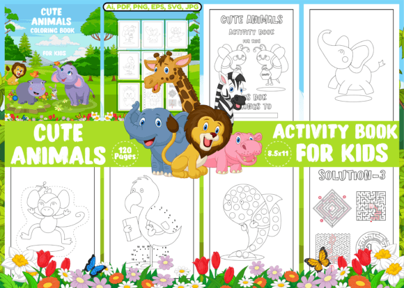 Download Cute Animals Activity Pages for Kids - Cute Collection