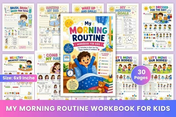 Download My Morning Routine Workbook for Kids - For kids Collection