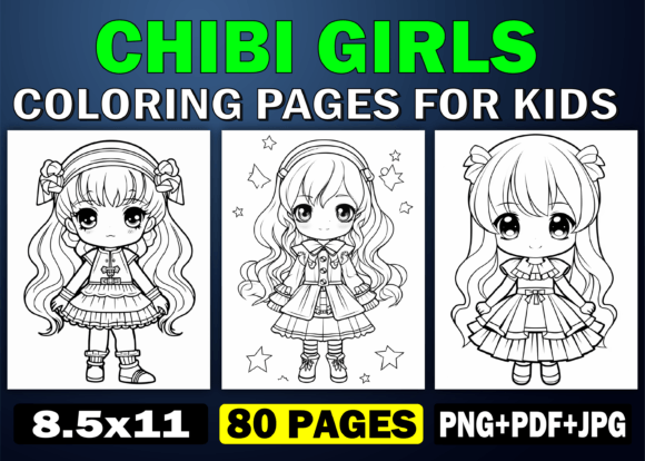 Download 80 Chibi Girls Coloring Pages for Kids - For kids Collection