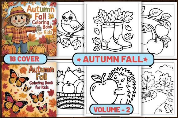 Download 85 Autumn Fall Coloring Pages for Kids - For kids Collection