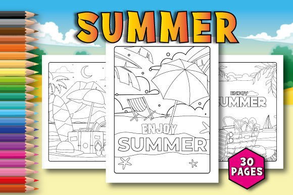 Download Summer Coloring Pages for Kids - For kids Collection