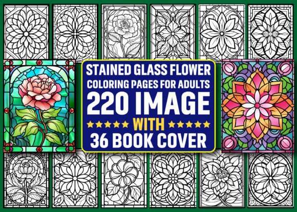 Download 220 Stained Glass Flower Coloring Pages - Stained glass flower Collection