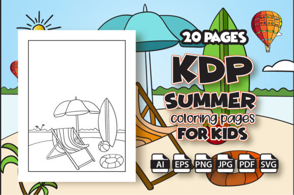 Download KDP Summer Coloring Pages for Kids - For kids Collection