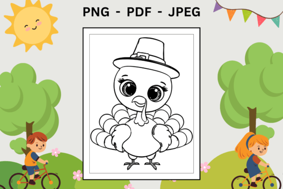Download Turkey Coloring Page for Kids - For kids Collection