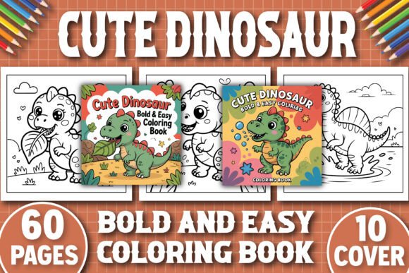 Download Cute Dinosaur Coloring Book for Adults - Cute Collection