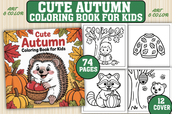 Download 74 Cute Autumn Coloring Pages for Kids - Cute Collection