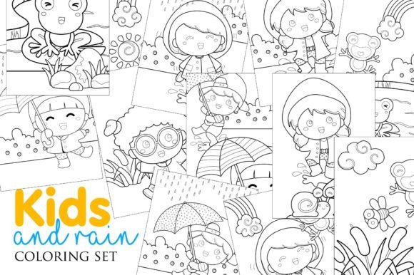 Download Kids Raining Coloring for Kids and Adult - For kids Collection