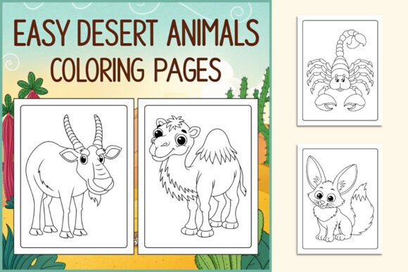 Download Easy Desert Animals Coloring Pages - Easy Collection