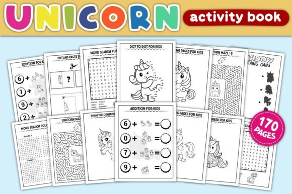 Download 170 Unicorn Coloring Book: for Kids - For kids Collection