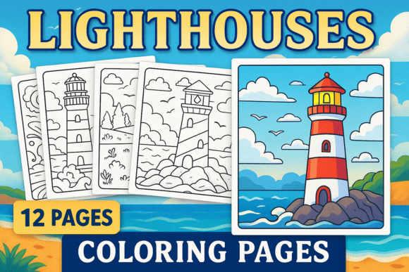 Download Lighthouses Coloring Pages for Kids - For kids Collection