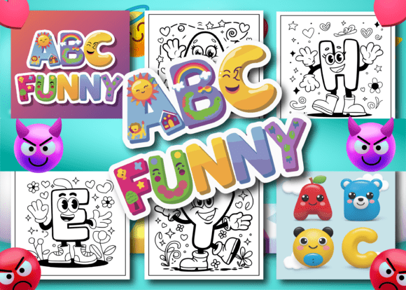 Download ABC Funny Bold &amp; Easy Coloring Book for - Easy Collection
