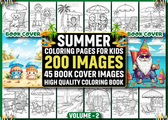 Download 200 Summer Coloring Pages for Kids - For kids Collection