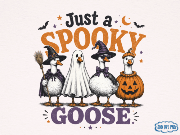 Download Just a Spooky Goose Cute Halloween PNG D - Cute Collection