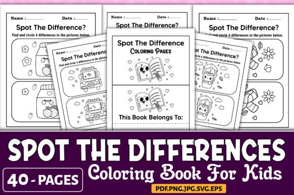 Download Spot the Differences Book for Kids - For kids Collection
