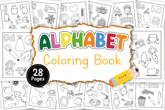 Download ABC Coloring Book for Kids - 28 Pages - For kids Collection