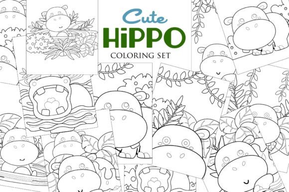 Download Hippopotamus Coloring for Kids and Adult - For kids Collection