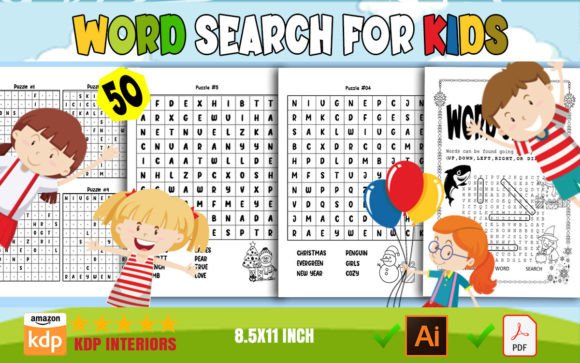 Download 2024 Word Search for Kids – KDP - For kids Collection