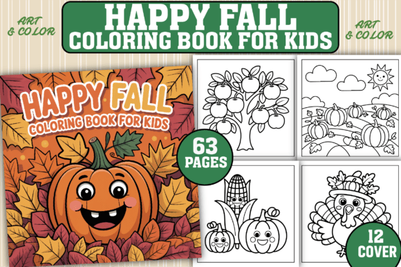 Download 63 Happy Fall Coloring Pages for Kids - For kids Collection