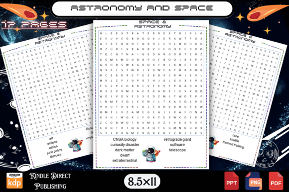 Download Astronomy and Space Word Search for Kids - For kids Collection