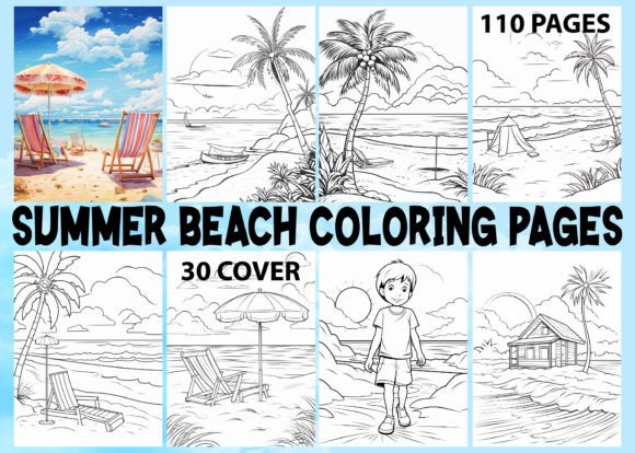 Download 110 Summer Beach Coloring Pages for Kids - For kids Collection