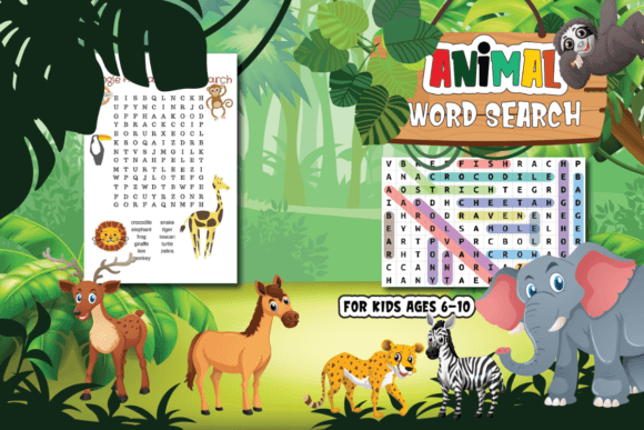 Download Animal Word Search for Kids KDP PDF - For kids Collection