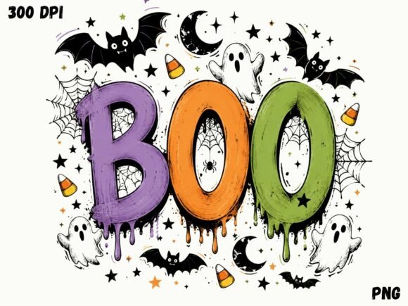 Download Spooky BOO Halloween PNG, Cute Ghost - Cute Collection