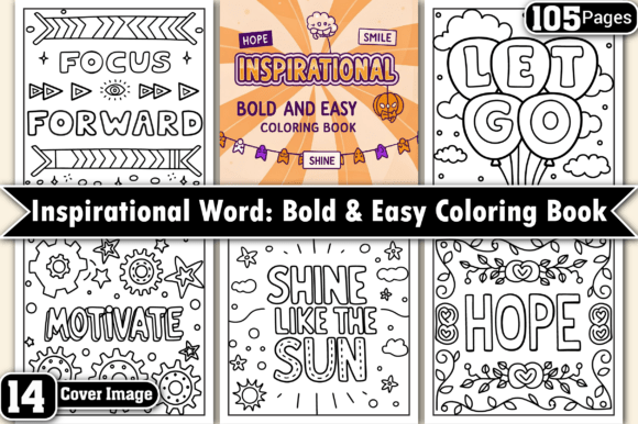 Download Inspirational Word Bold Easy Color Pages - Easy Collection