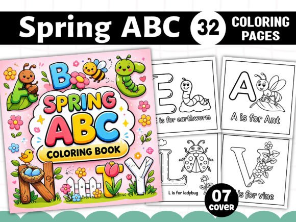 Download Spring ABC Coloring Book for Kids - For kids Collection