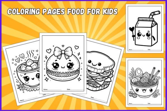 Download Food and Snacks Coloring Pages for Kids - For kids Collection