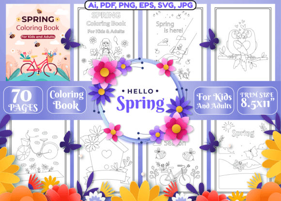 Download Spring Coloring Pages for Kids and Adult - For kids Collection