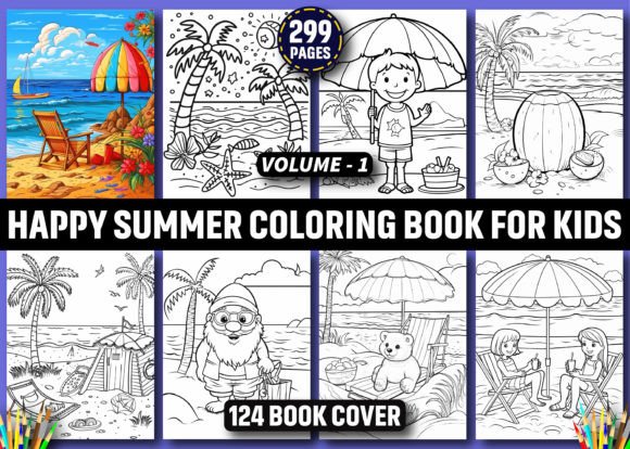 Download 299 Happy Summer Coloring Book for Kids - For kids Collection
