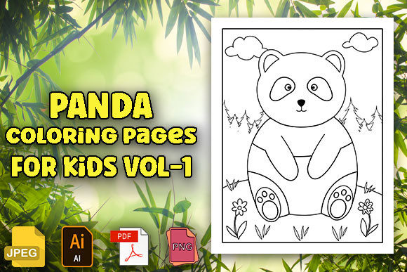 Download Panda Coloring Pages for Kids Vol 1 - For kids Collection